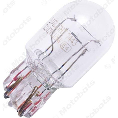 1891 7443 T20 12V/W 21/5W Warm White Light Automotive Halogen Lamps, Brake Lights, Taillights, Turn Signals (1/4)