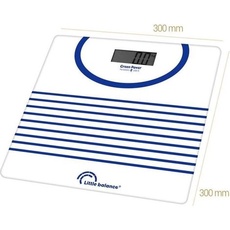 Bilancia pesapersone - LITTLE BALANCE - 8655 - USB-riparabile - 180 kg / 100 g - Marinière