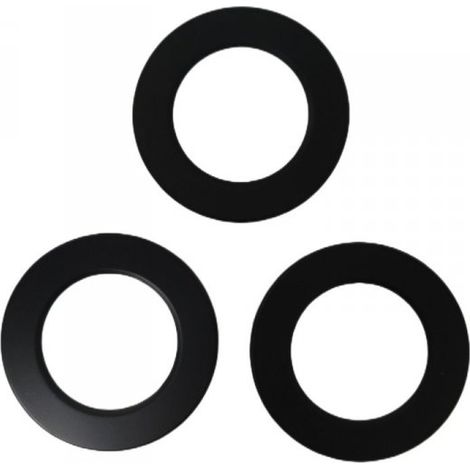 3 Pezzi Coperchi Rotondi Per Faretti Led FP8705W (Nero)