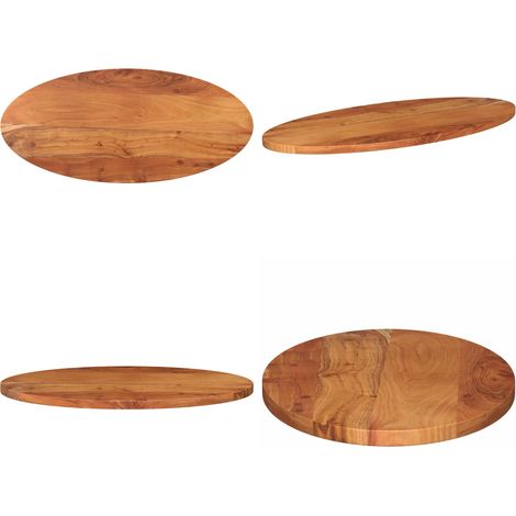 Tischplatte 100x40x3,8 cm Oval Massivholz Akazie - Holztischplatte - Esstisch Platte - Esszimmer Möbel - Wohnzimmer Deko - Akazienholzt Tischplatte - Home & Living