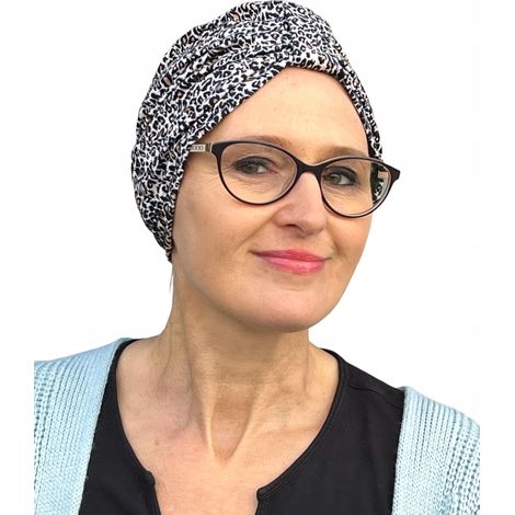 Turbante de bambú Emma 317, pañuelo para la cabeza confeccionado, también después de la quimioterapia. (1/5)