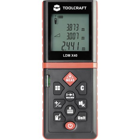 TOOLCRAFT LDM X40 Laser-Entfernungsmesser 40 m (1/5)