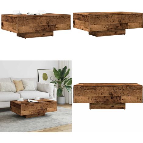 vidaXL Couchtisch Altholz-Optik 85x55x31 cm Holzwerkstoff (1/5)