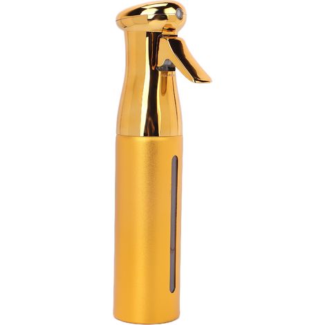 Flacon pulvérisateur vide haute pression à pulvérisation continue pour cheveux et plantes, pour salon de beauté, 300 ml, jaune doré (1/5)