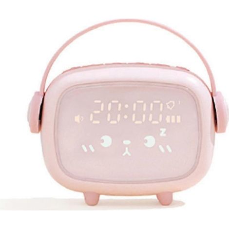 Réveil pour enfants, appareil d'apprentissage du sommeil pour la chambre, veilleuse, lampe de réveil - rose (1/4)