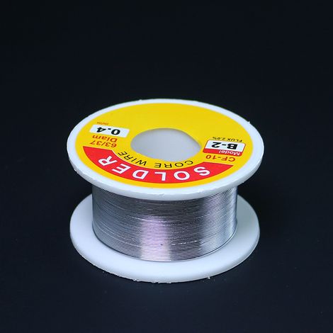 Fil à souder à âme de colophane neutre, fil d'étain sans logo B-2, approvisionnement transfrontalier 50 g, spécifications multiples avec fil (50 g sans logo 0,4 mm) (1/5)