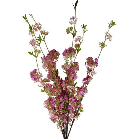 Pack of 6 x 100cm Pink Blossom Spray Stem (1/5)