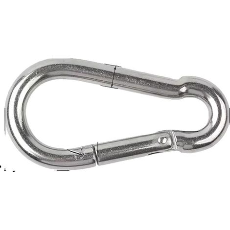 Moschettone, struttura robusta, resistente alla corrosione, acciaio inox M7, 5 pezzi (1/2)