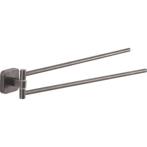 GEDY TO238100100 TONGA Toallero Doble Gun Metal - ref: TO238100100