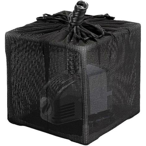 Sac filtrant de 26 cm pour pompe à eau de bassin avec cordon de serrage, couvercle en maille anti-colmatage, convient aux boîtes de filtration de bassin, débit élevé. (1/5)