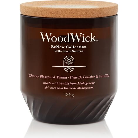 WoodWick ReNew Kirschblüten- und Vanillekerze 184 g (1/3)