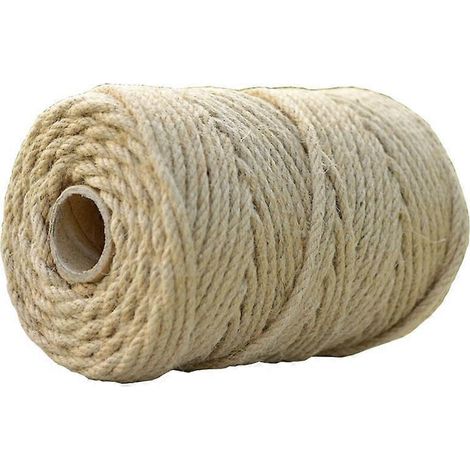 400 m Mini-Wäscheklammern aus Juteseil, Naturholz und Jute, ideal für Bastelarbeiten, Gartenarbeit und Weihnachten.
