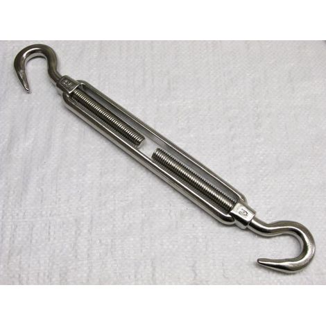 Hook Hook Turnbuckle Stainless Steel M8  (Open Body Wire Rope Rigging Screw) (1/2)
