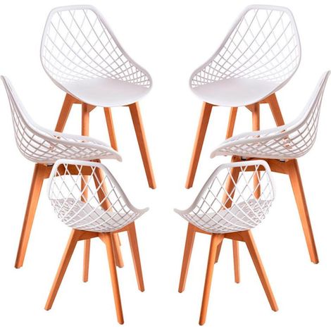 Packs Sillas Comedor - Pack 6 Sillas Deli - Blanco (1/5)