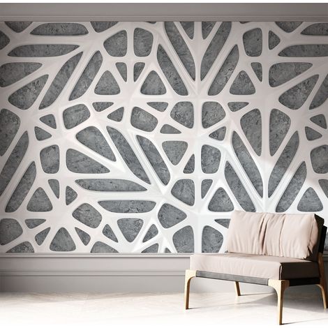 Tapete Selbstklebend - modernes Design - Wohnungsdeko - geruchslos - langlebig Geometrisches Netz 312x219 cm