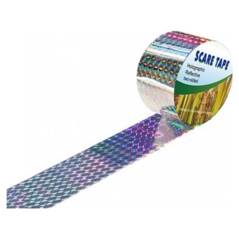 Bird-proof tape, 80 m x 4.8 cm, for protecting the garden from pigeons and for pest control (1/5)