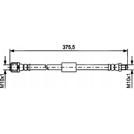 Tubo freno: OEM: 2124200448 Mercedes W212 C218 CLS - Posteriore (1/3)