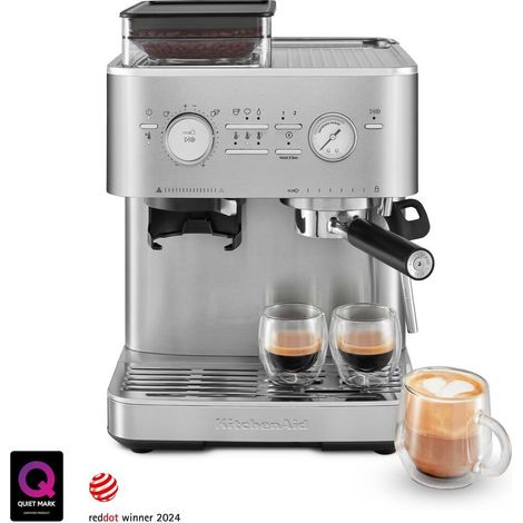 KitchenAid Siebträgermaschine 5KES6551ESX Artisan mit Mühle edelstahl