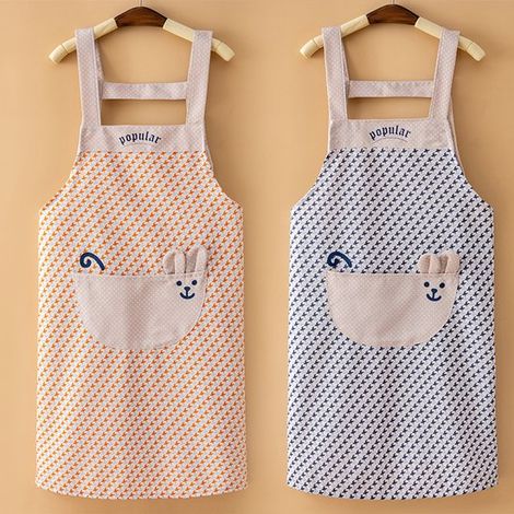 Delantal de dos piezas a cuadros con tirantes,para cocina doméstica,delantal resistente a la grasa,ropa de trabajo transpirable para mujer (azul (1/3)