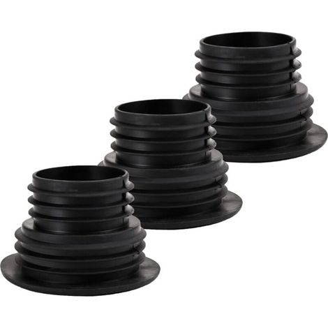 3er-Pack langlebige Silikon-Dichtungsringe für Lufterfrischer, für Waschmaschine, Küche, Badezimmer (schwarz) (1/5)