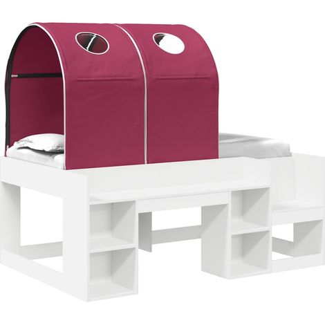 Maison Exclusive - Bett mit Tunnel 4 pcs Weiß und Rot Holzwerksto