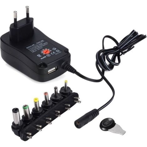 Adaptateur secteur universel - Non spécifié - 30W - 3-12V AC/DC - USB 5V 2.1A - Intérieur (1/4)