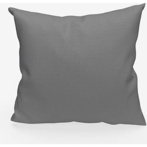 Coussin en coton 40x40 cm PANAMA gris, par Soleil d'Ocre