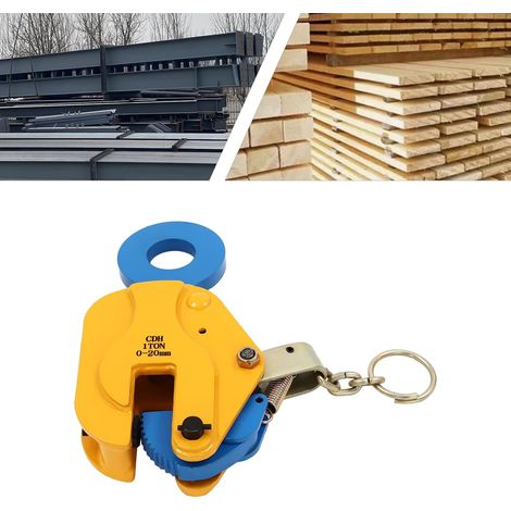 Pince de levage verticale pour plaque de tôle - 1 t - Pour le levage et le transport - Pince de levage de plaque en acier (1/5)