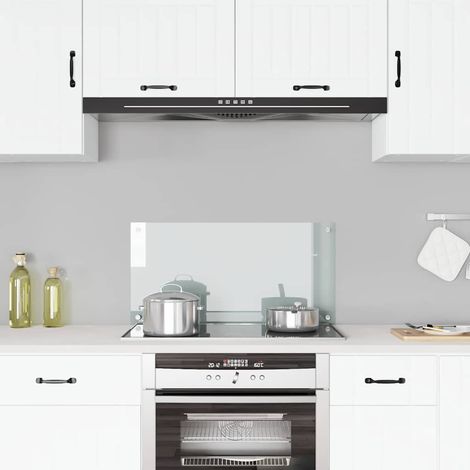 vidaXL Protector contra salpicaduras cocina vidrio templado 80x40 cm (1/5)