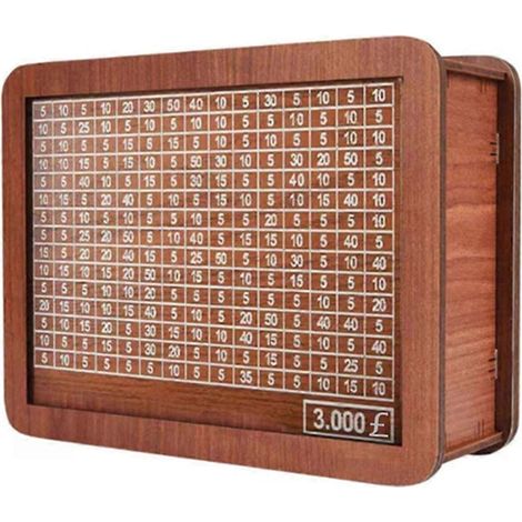 Tirelire pour adultes et enfants, boîte à monnaie réutilisable avec cible de comptage, C-- (1/5)