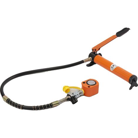 Pompe hydraulique, pression maximale 70Mpa, hauteur d'extension du vérin 64mm, capacité d'huile 350CC, poids net 5kg, fonctionnement manuel (1/5)