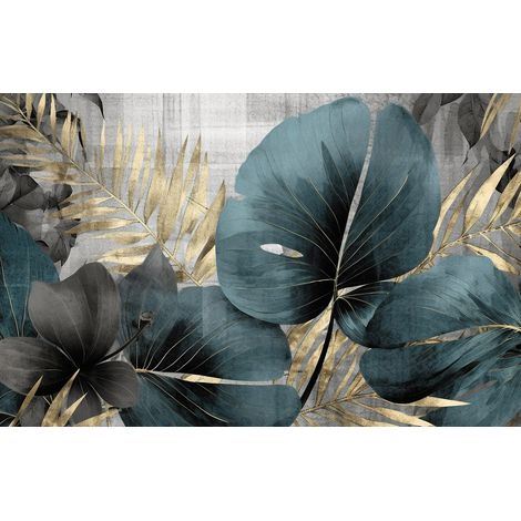 Papier peint panoramique - Feuilles - 130 cm x 83 cm (1/2)