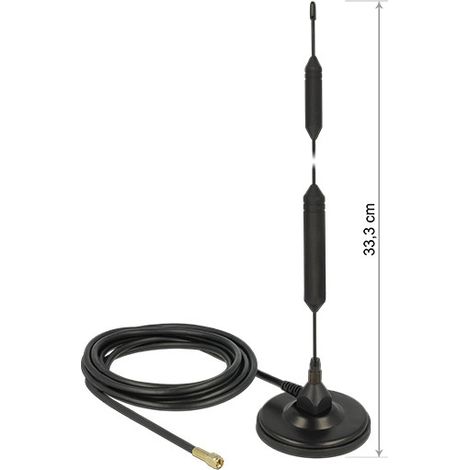 DeLOCK GSM-Antenne Delock SMA 5,0dBi Standfuß magnetisch outdoor (12418)
