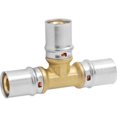RACCORDO A T INTERMEDIO A PRESSARE PER TUBO MULTISTRATO MODELLO AP131 - ø26X26X26 X3 - APE