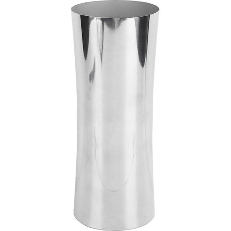 Hohe Vase aus Edelstahl 304, silberfarben, taillierte Form, ideal für Blumenarrangements im Büro oder auf Hochzeiten