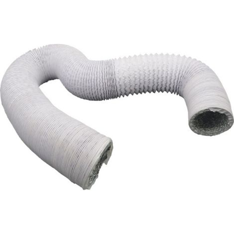 Manguera de ventilación para sistema de aire fresco, tubo de escape de PVC, tubo compuesto de aluminio, tubo de escape para campana extractora, aire acondicionado, ventilador de escape (150 mm, 6 m)