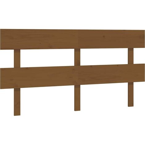 Maison Exclusive - Cabecero de cama madera maciza de pino marrón (1/5)