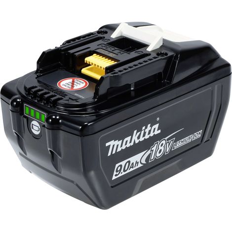 Batterie 18V 9.0Ah Li-ion – Autonomie prolongée pour outils sans fil – Compatible avec tous les outils Makita 18V – Indicateur LED de charge