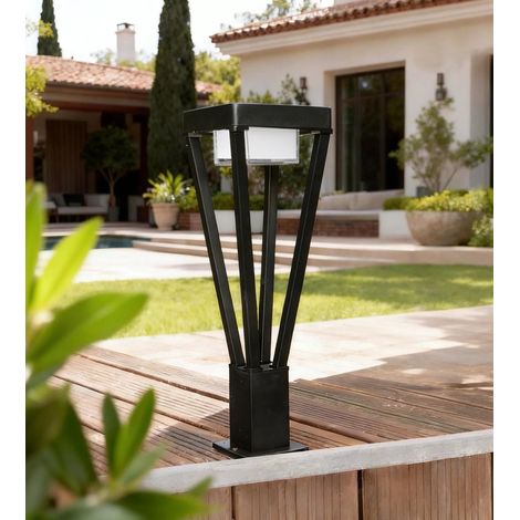 Borne extérieur noire BN–LUXOR - 230V - Ampoule GX53 non incluse
