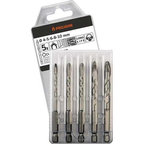 Projahn, Foret pour tuiles, Emmanchement hexagonal 1/4'', 5
