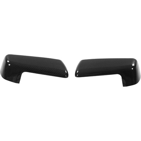 Obere Außenspiegelabdeckung aus Carbonfaser-ABS für Chevy Silverado 1500 2019-2022 + Sierra 1500 2019-2022 - 2 Stück (1/5)