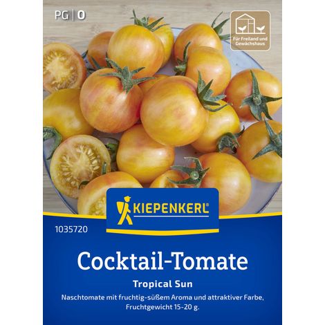 Kiepenkerl Saatgut Cocktail-Tomaten Tropical Sun F1 für ca. 6 Pflanzen (1/2)