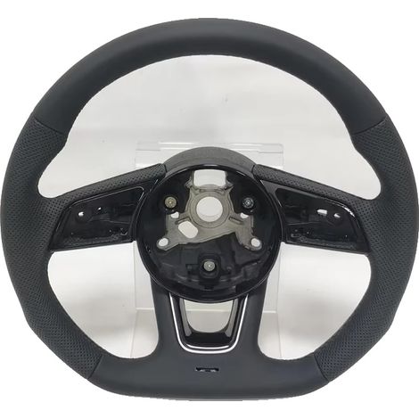 Volante in fibra di carbonio e pelle, personalizzabile, in pelle B9 (1/2)