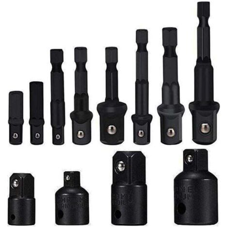 (8er-Set) Ratschen- und Steckschlüssel-Adapter-Kit, Sechskant-Steckschlüssel-Adapter-Kit, Steckschlüssel-Adapter-Kit, 4-teiliger Reduzieradapter für Rock-Schlüssel (1/5)