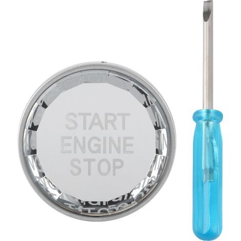 Bouton Cristal Moteur START STOP Remplacement Direct Compatible Série 1/3/4/5/6/7/8 (1/5)