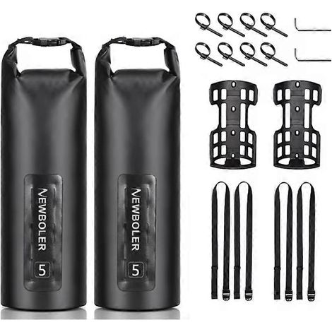 BOLER 5L Tragbare und wasserdichte Fahrradgabeltasche, Fahrrad-/Elektrorollertasche, Fahrrad-Fronttasche, Fahrradgabeltasche (2 Taschen) (1/5)