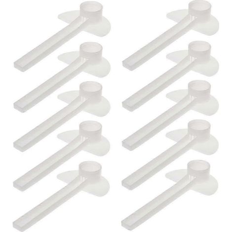 Lot de 10 abreuvoirs pour abeilles, en plastique blanc résistant, indispensables pour les ruchers européens. (1/5)