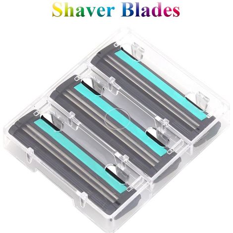 3pcs Lames de Rasoir Double Couche pour Rasoir - Compatible avec Rasoirs de Voyage et Usage Personnel - Lot de 3 Lames Neuves Haute Qualité (1/5)