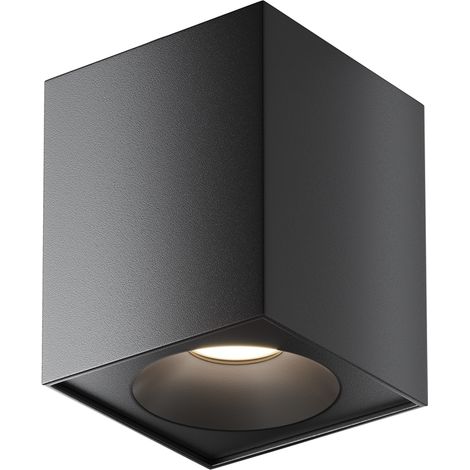Plafoniera Maytoni Zoom nera alluminio 9 cm GU10 IP65 (1/5)