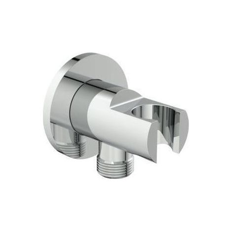 Ideal Standard Wandanschlussbogen Idealrain mit Brausehalter rund chrom BC807AA (1/5)